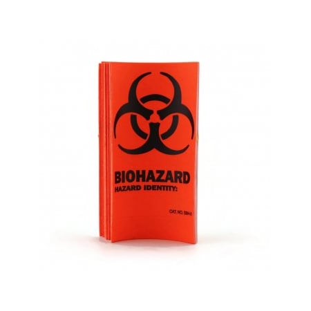 Shamrock Scientific BioHazard Identity Label, 3 1/2x2 1/4", 100/rl, 100PK 248504